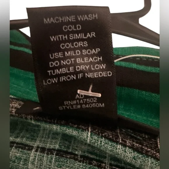 NEW ASHLEY STEWART LINEN BLEND STRIPPED GREEN/ BLACK SIZE 14 - Picture 7 of 7